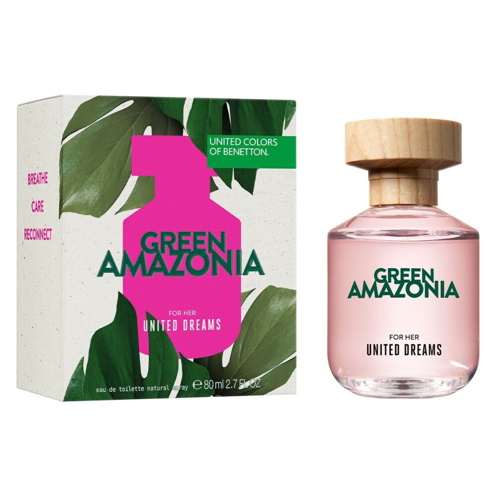Benetton United Dreams Green Amazonia Mujer (Edición Limitada 2024) Eau de Toilette 80ml - Femenino