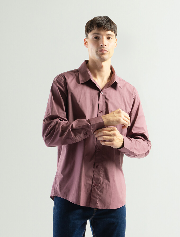 Camisa Manga Larga Algodón Principe Salmon