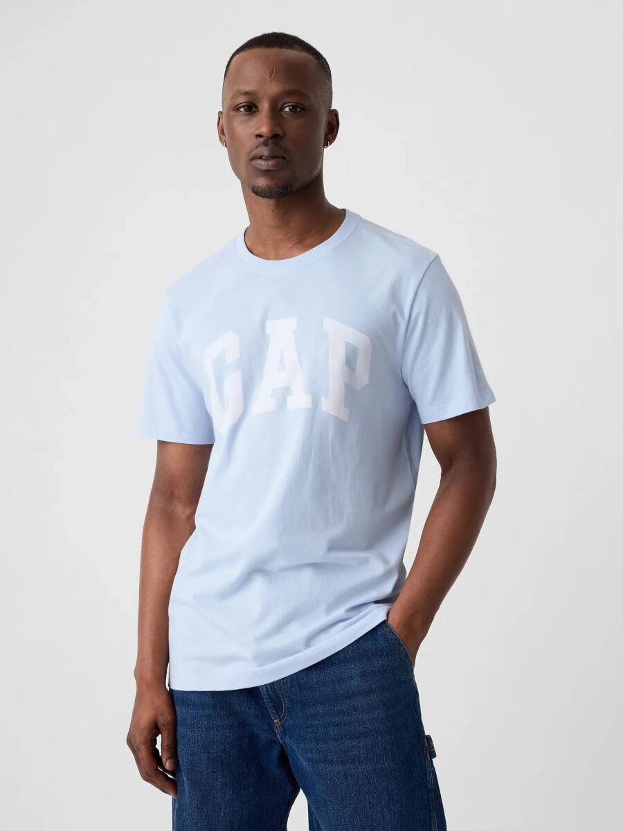 Remera Logo Gap Manga Corta Hombre - Bicoastal Blue 