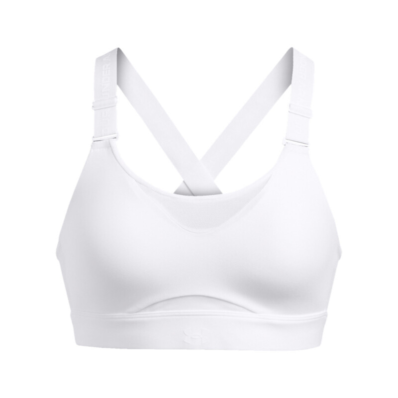 UA Infinity High 2.0 Bra-YLW WHT-101