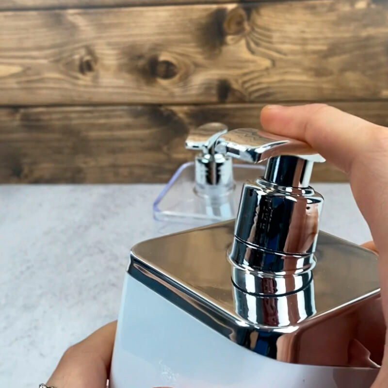 Dispensador de jabón 350ml BLANCO