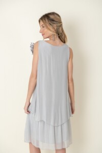 VESTIDO AMAPOLA Gris claro