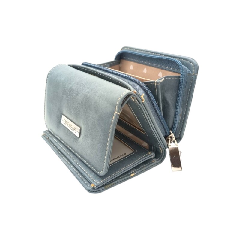 BILLETERA DE DAMA LINCOLNS 18 celesteuniforme
