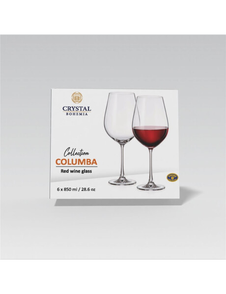 SET 6 COPA VINO 850ML VERONA COLUMBA BOHEMIA SET 6 COPA VINO 850ML VERONA COLUMBA BOHEMIA