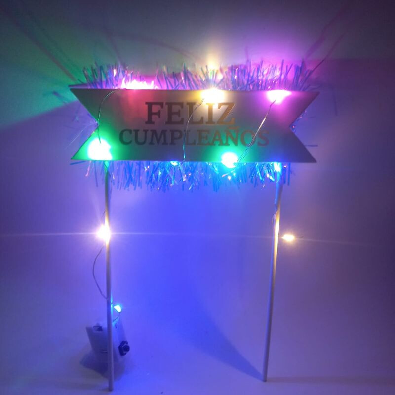 Topping Feliz Cumpleaños con Luz Topping Feliz Cumpleaños con Luz