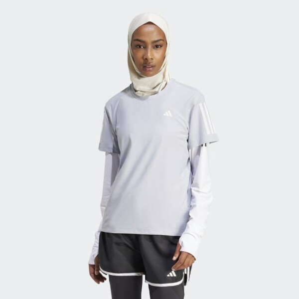 Remera Adidas Own The Run Gris
