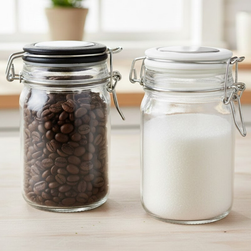 2 Recipientes con cierre hermético 200 ml TRANSPARENTE