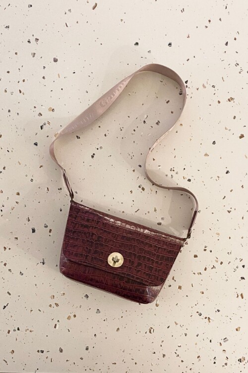 Cartera Sara Crocco Bordeaux