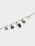 Pulseras Flexibles Pulsera Multidijes Con Baño De Plata - Plateado
