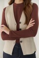 CHALECO TEJIDO BEIGE