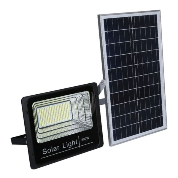 Foco Solar Led 200w Sensor Panel Patio Jardin Calle Exterior Foco Solar Led 200w Sensor Panel Patio Jardin Calle Exterior