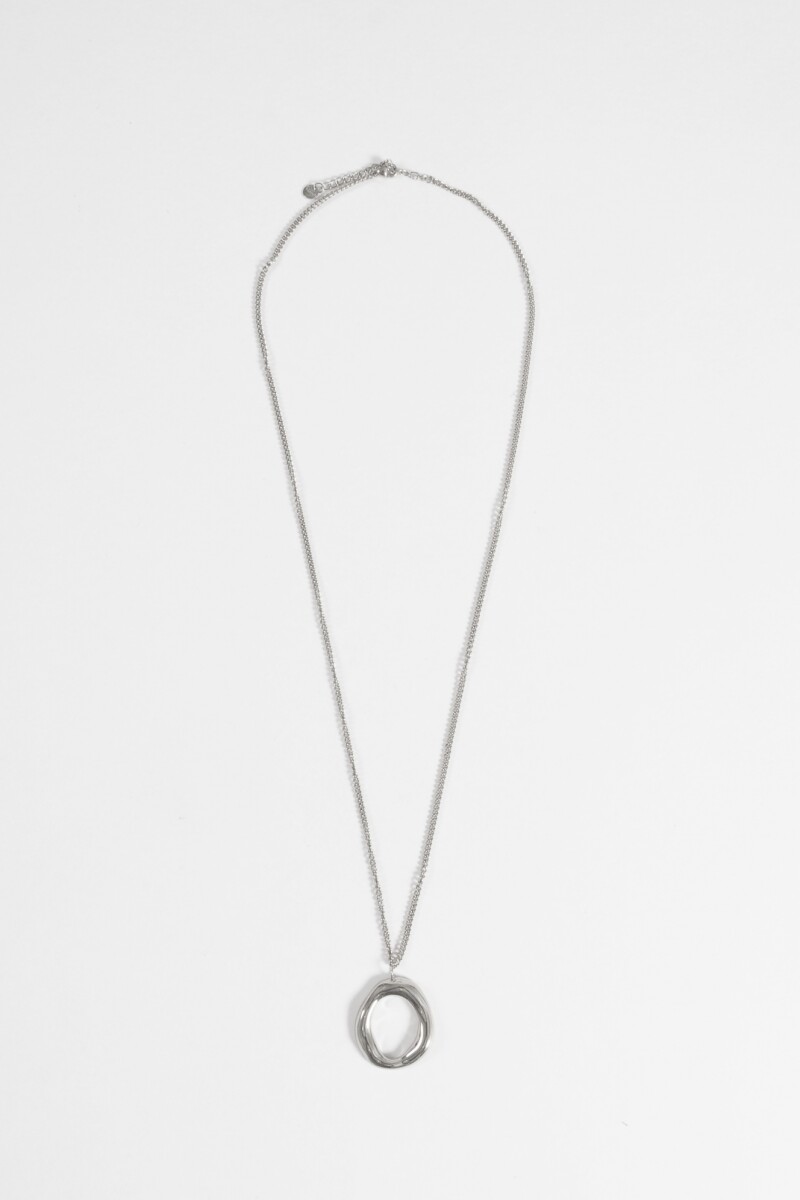 Collar acero 0 plateado