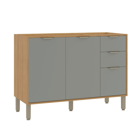 BAJO MESADA 1200 3P MOBILIARIO COCINA MDF COLORS FREIJO Y FREIJO Y VERDE