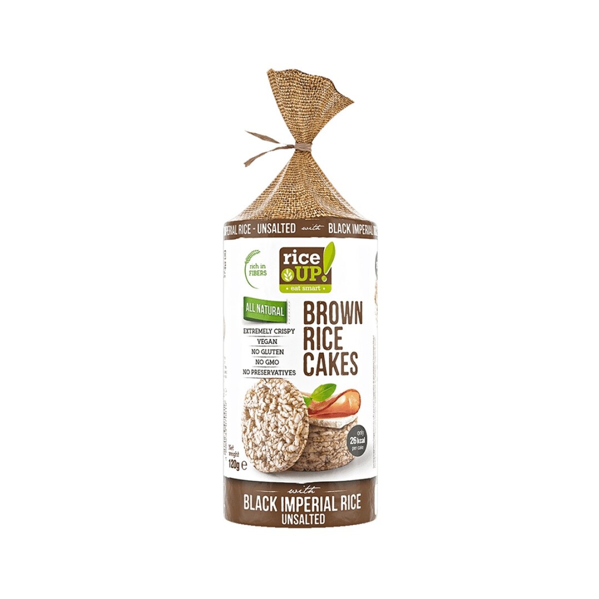 Galletas De Arroz Sin Sal Y Sin Gluten Rice Up 120g 