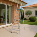 ESCALERA MOR ALUMINIO 7 PELDAÑOS 1.52M ALTURA ESCALERA MOR ALUMINIO 7 PELDAÑOS 1.52M ALTURA