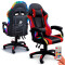 Silla Gamer Con Luces Led Rgb Ergonómica Y Reclinable 120kg ROJO