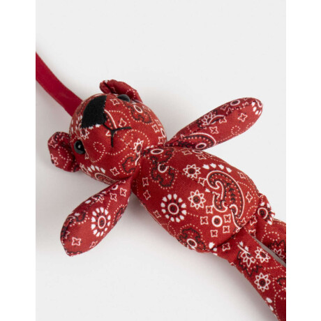 Llavero Y Charm Osito De Peluche Rojo Medio