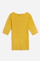Sweater cuello bote DORADO