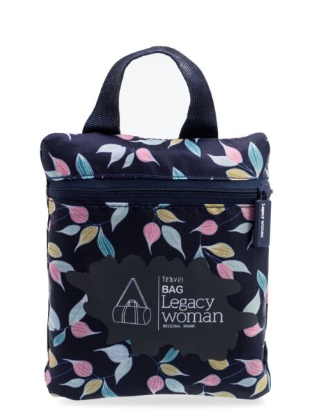 BOLSO PLEGABLE ESTAMPADO Azul