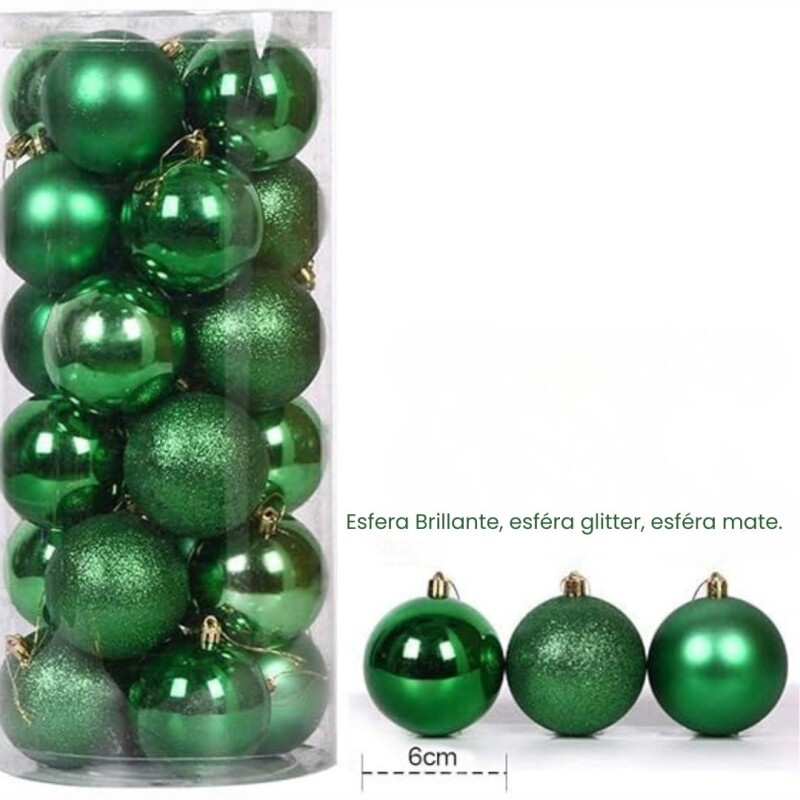 Esféras Verde x 24 Verde