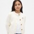 FRCH LOGO CARDI IVORY FROST