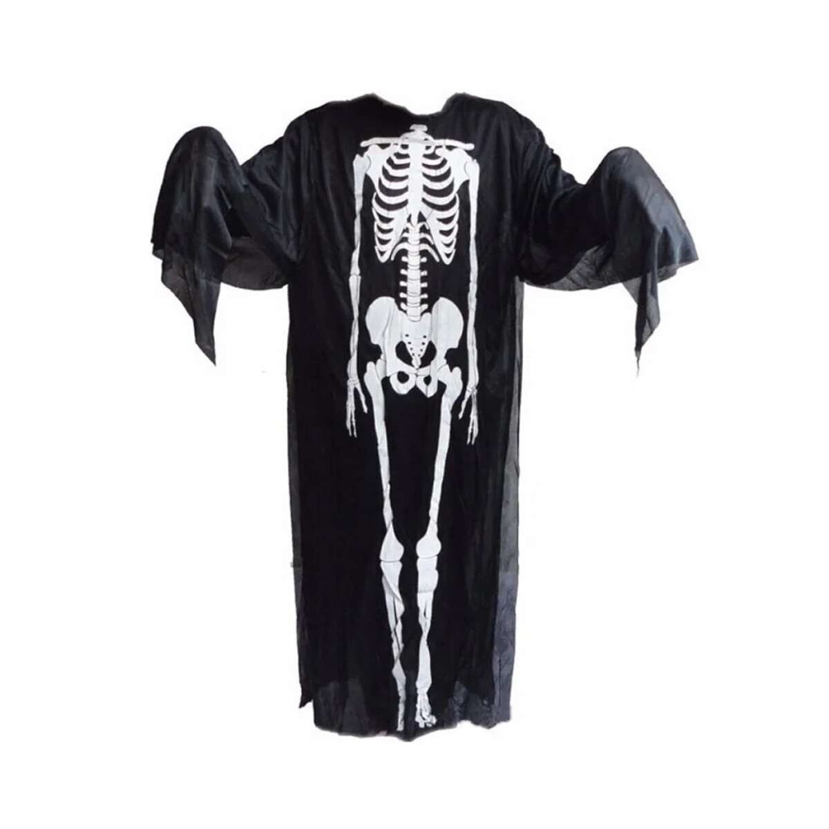 Disfraz esqueleto Halloween ADULTO con diseño brillante - Negro 