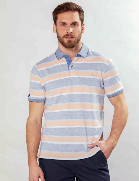 REMERA JERSEY RAYADA Melon