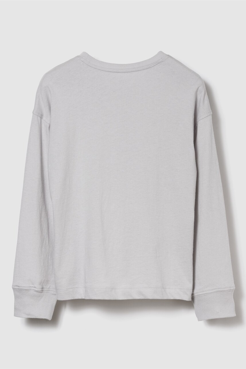 Remera Minecraft Niño Grey Crystal