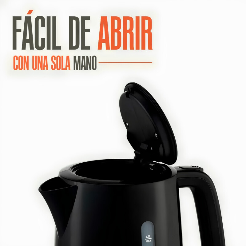Jarra Eléctrica Marvo Modelo HWH-082 1,7lt Negro