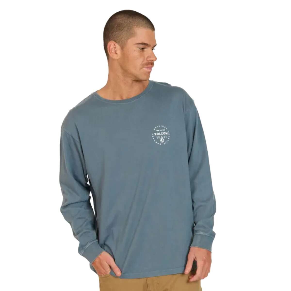 Remera Volcom Out Law - Azul 
