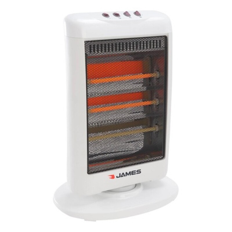 Estufa calefactor halógeno oscilante James 1200W 3 niveles de potencia Estufa calefactor halógeno oscilante James 1200W 3 niveles de potencia