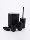 SET DE BAÑO 5 PIEZAS NEGRO