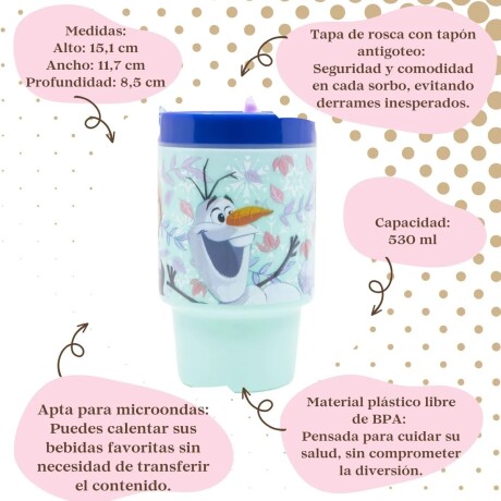 Jarra Vaso Infantil con Sorbo Frozen 81056 530ML 001