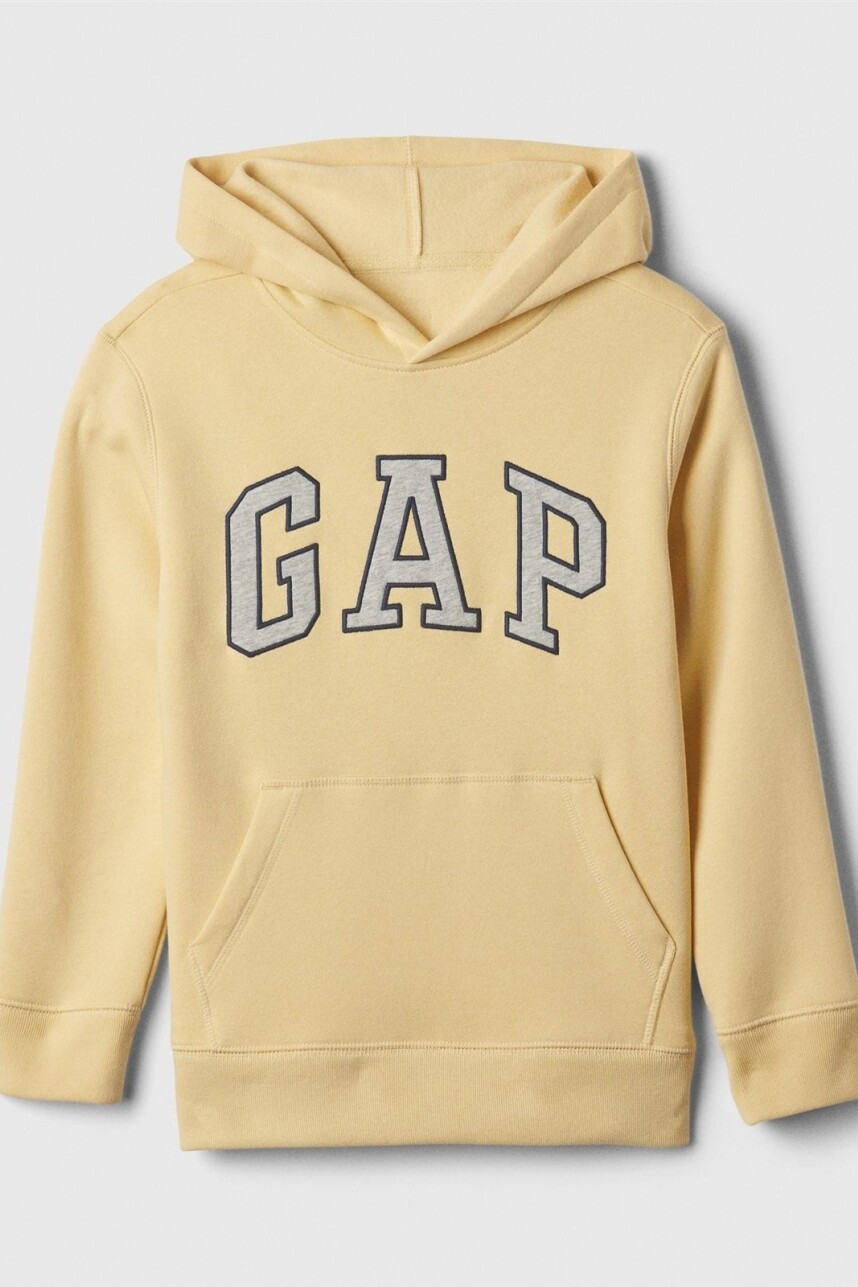 Buzo Canguro Logo Gap Niño New Chamois