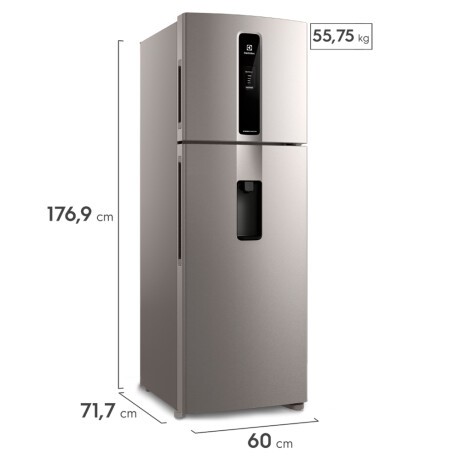 Heladera refriogerador Electrolux 408Lt ACERO INOXIDABLE