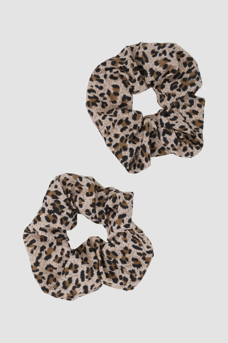 Pack x2 scrunchies<br /> animal print Animal print