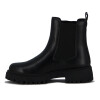Darkness Botin De Dama Casual Con Elastico Suela Baja Negro
