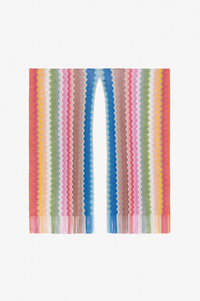 PONCHO CON FLECOS Multicolor