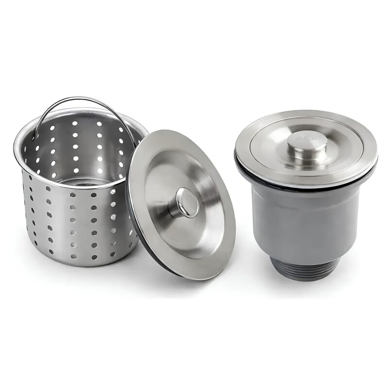 Pileta Acero Doble 78x42 Canilla Plata