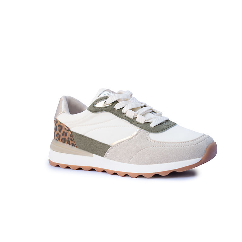 Zapato Dama Panama Jack BEIGE/GREEN
