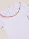 Body Con Cuello De Popelin Hilo A Contraste Blanco