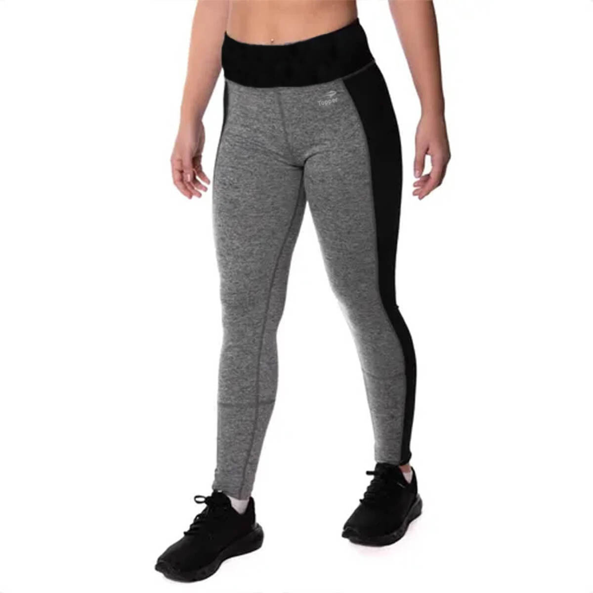 Calza Leggins Topper Larga Drycool Original Para Dama - Gris 