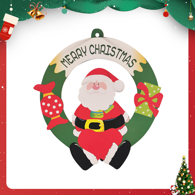 Corona Navideña De Papá Noel Corona Navideña De Papá Noel