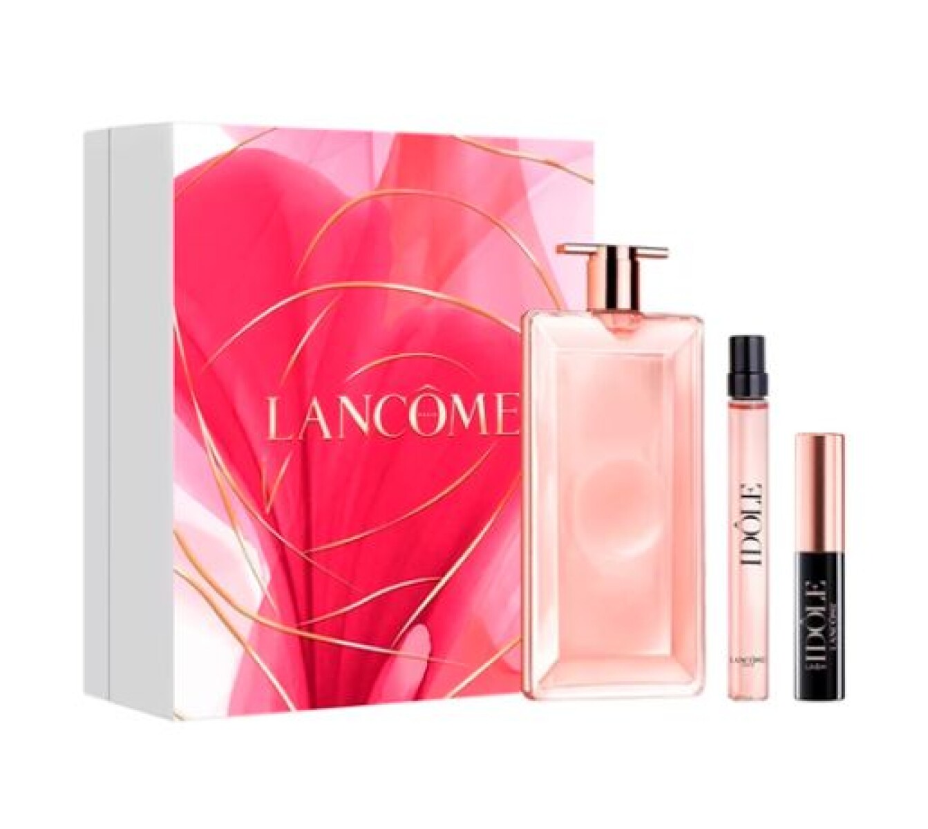Cofre Lancôme Idôle EDP 50ml + 10ml + Máscara de Pestañas – Perfume y Maquillaje Completo