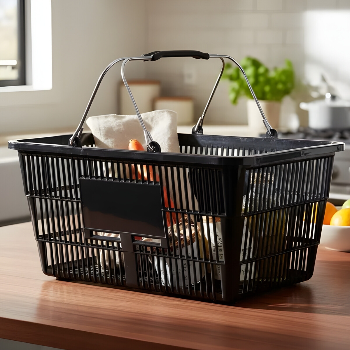 Canasto supermercado - NEGRO 