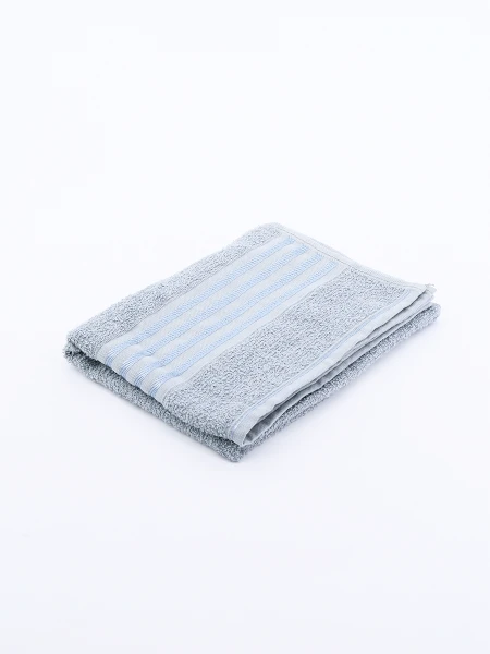 TOALLA ROSTRO DECOR GRIS