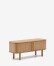 Mueble TV Mailen 2 puertas en chapa de fresno con acabado natural 120 x 50 cm