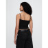 SL CLOSEKNIT CROP TUBE TOP BLACK