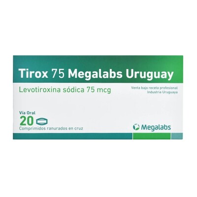 Tirox 75 Mcg. 20 Comp. Tirox 75 Mcg. 20 Comp.