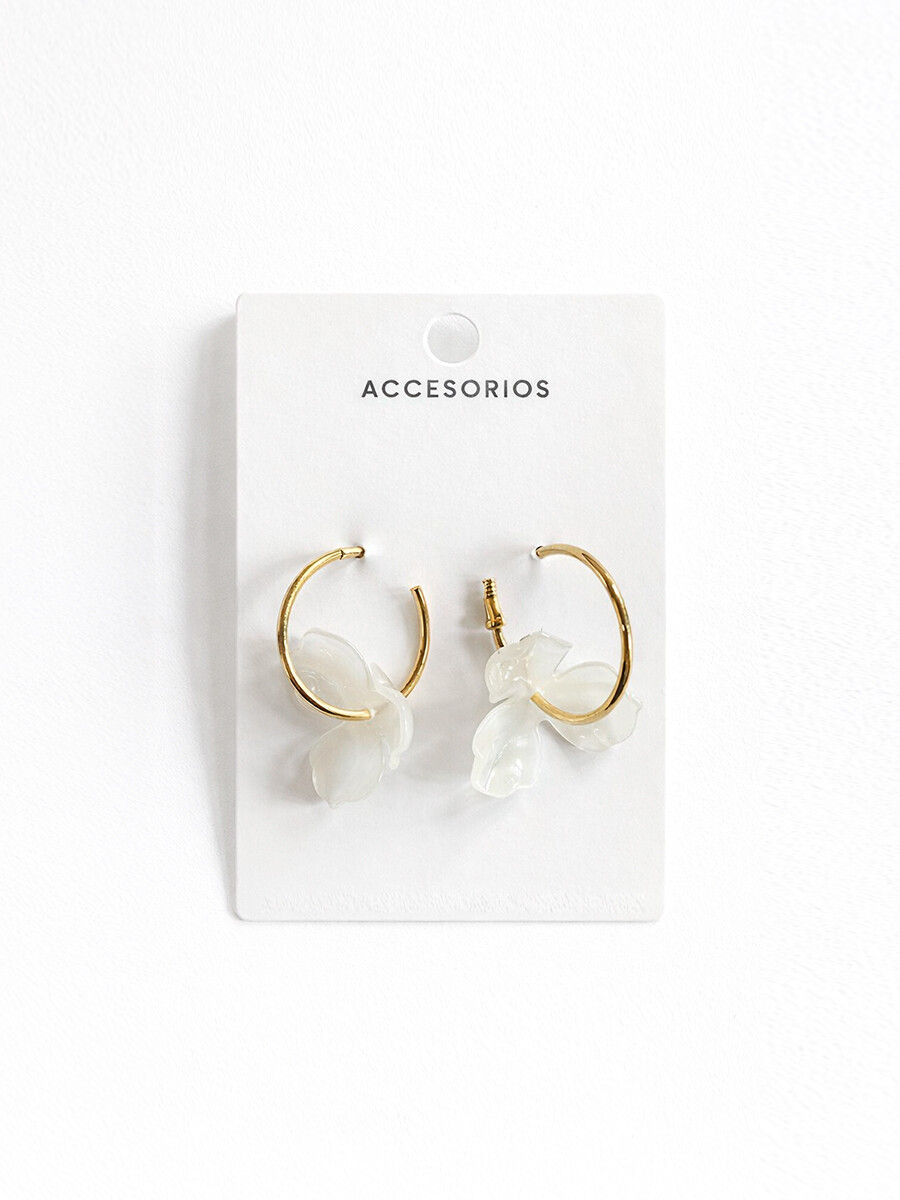 CARAVANAS FLOR - BLANCO 